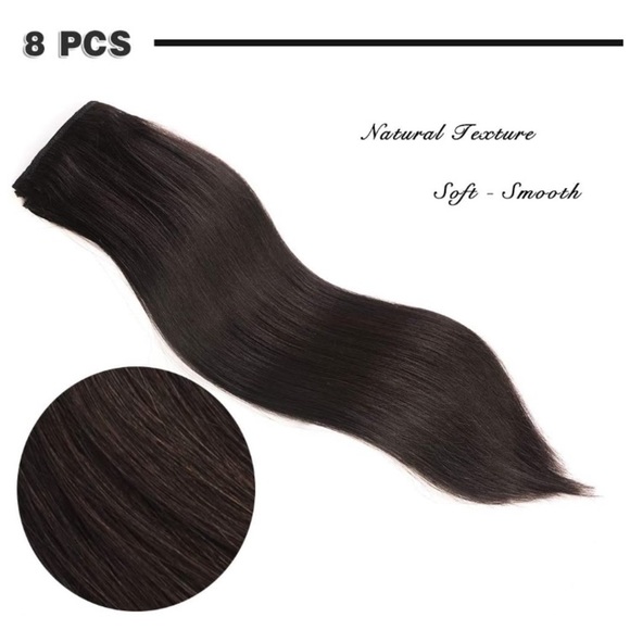 20inch Remy Clip Human Hair Extensions - Picture 4 of 7